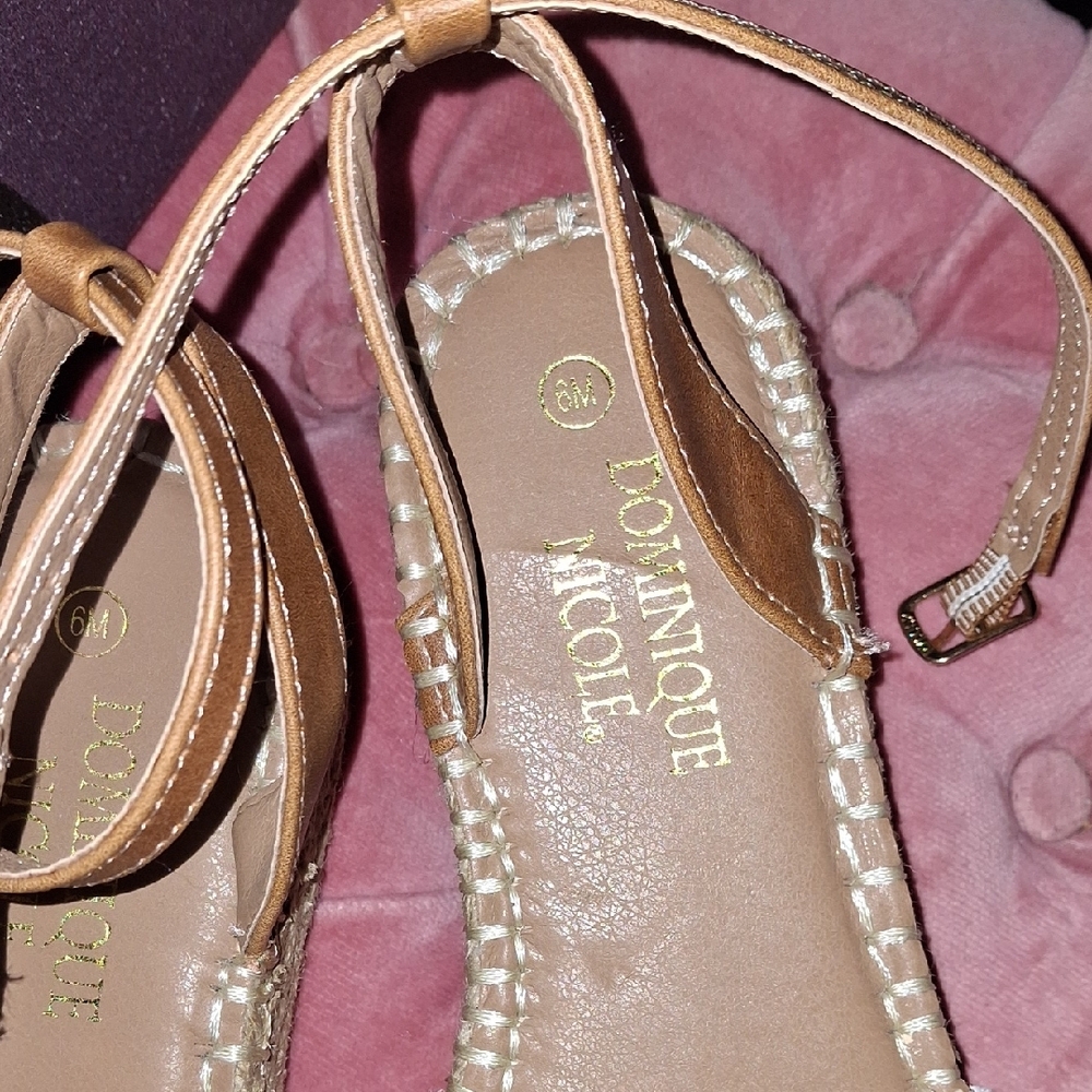 Madewell Tan and Cream Espadrille Shoes with Slingback - Picture 2 of 6